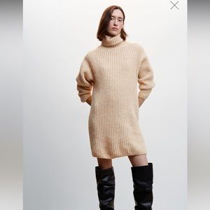 NEW UNWORN Mango Knitted Turtleneck Dress